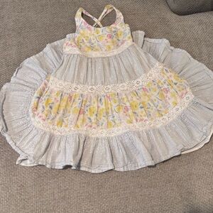 Tommy Bahama Floral and Striped Kids Dress